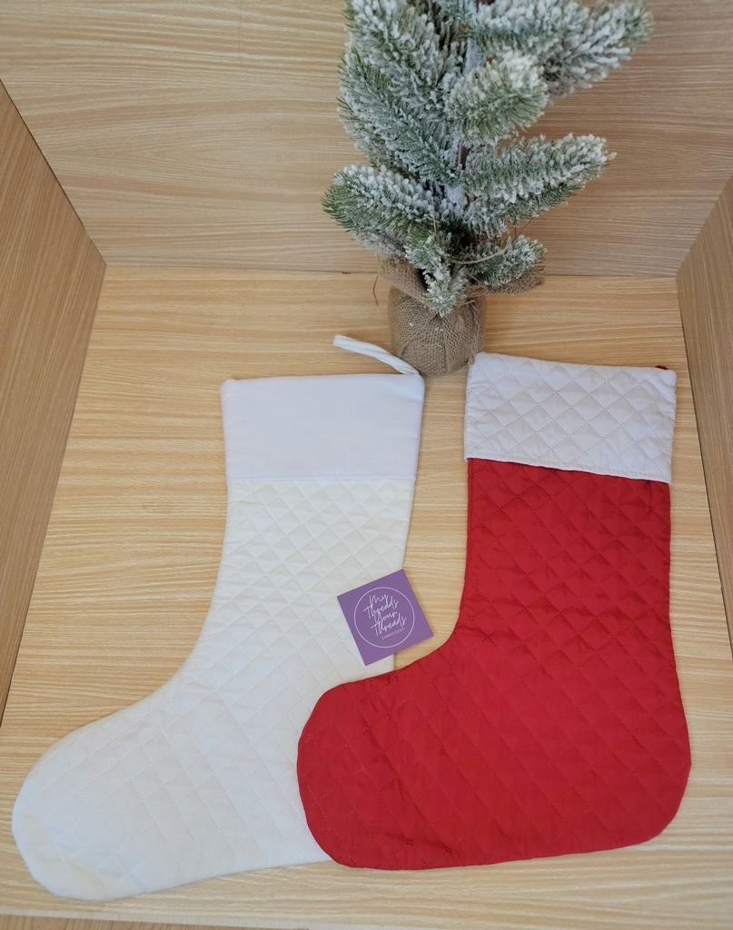 Red Quilted Stocking