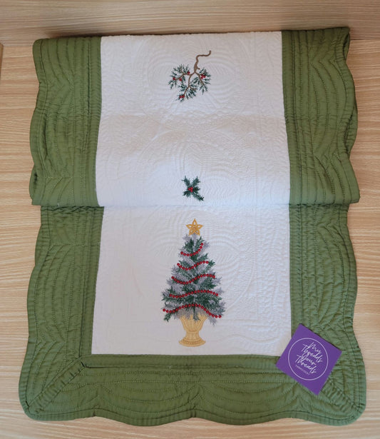 Table Runner-Christmas Tree (Dark Green Variant)