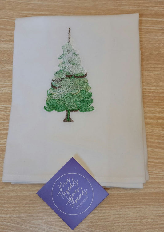 Tea Towels-Snow Tree