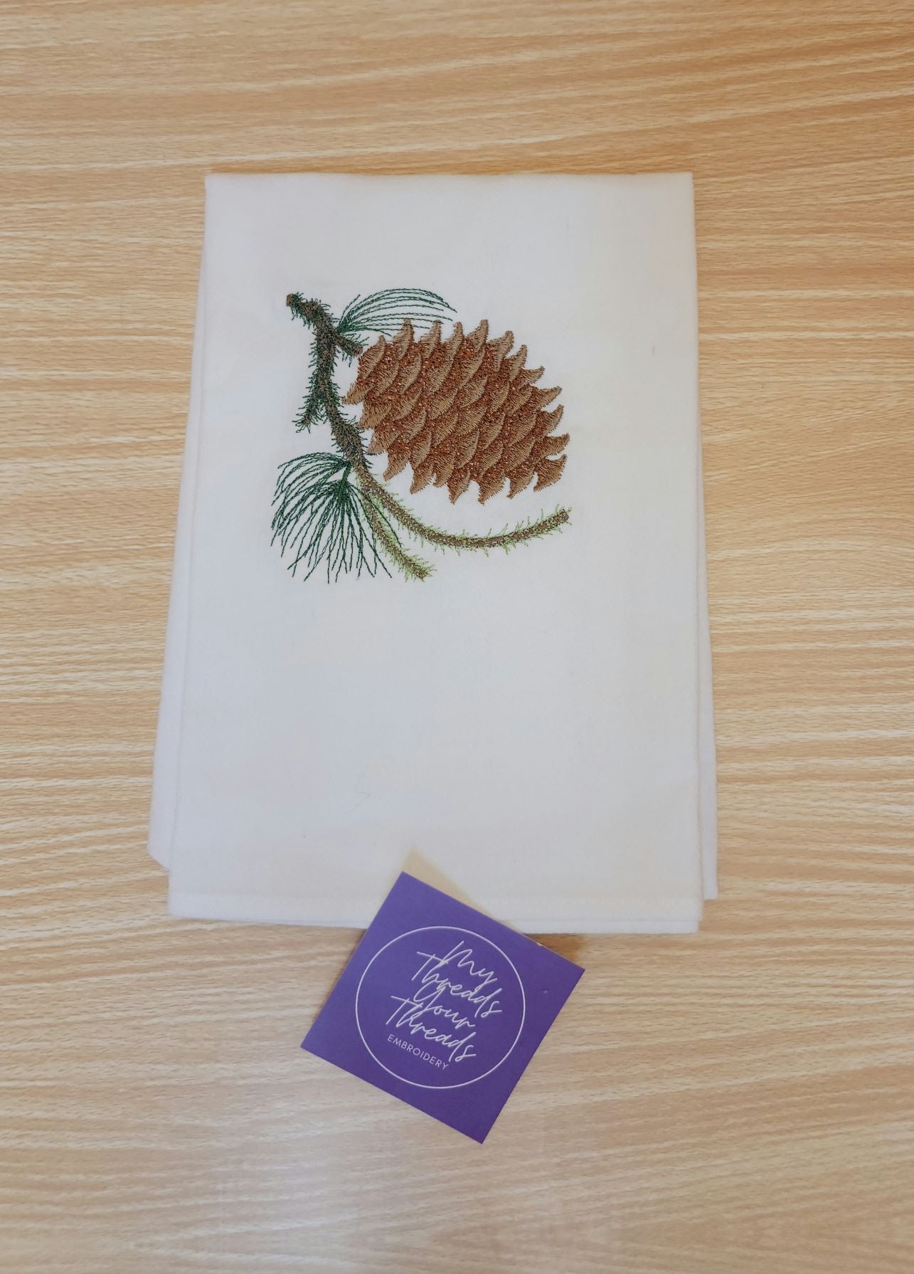 Tea Towels-Pinecone